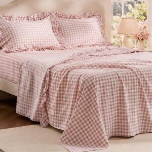 BEDSURE Gingham Sheets