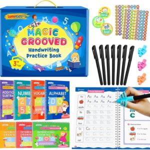 Magic Grooved Writing Practice Books for Kids 3-8