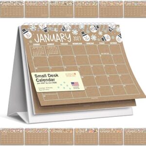 Small Desk Calendar 2027 Standing Flip – 2027 Desk Calendar Small