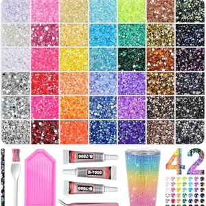 GYBVER 42000Pcs 42 Colors 3mm Bedazzling Kits