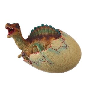 AENIMELY Realistic Dinosaur Egg Toy - Solid Dinosaur Figure Model, Educational for Kids, Cake Topper, Party Decoration & STEM Project (Spinosaurus)