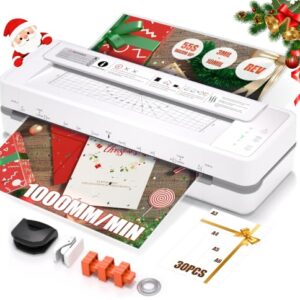AMZHYMN Commercial 13 Inch 4-Roller Laminator Machine, A3/11x17