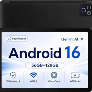 Android Tablet 10.1 inch with Octa-Core Processor, 36GBRAM+128GB Storage