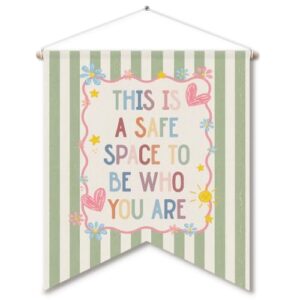 ANIANG Boho Classroom Mental Health Wall Art Poster Hanger 12x14 Inch