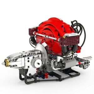 AoreSpty Engine Model Kit, 868 Pieces, Motorized Horizontal Layout