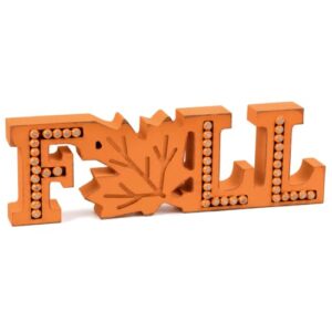 ARQRHTLY Fall Wooden Table Sign with Beaded for Farmhouse Home Decoration