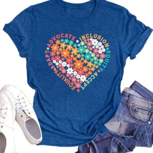 Autism Shirt for Women Special Education Teacher Gift Neurodiversity Shirts