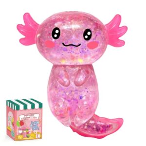 Axolotl Squishy Toy,Stress Axolotl Squishy Toy for Kids and Adults(Pink)