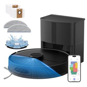 Azomabox Robot Vacuum and Mop, 8000Pa, Up to 70-Day Self-Emptying Station