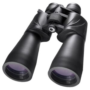 BARSKA Escape Porro 10-30x60 Zoom Binoculars (Green Lens) (AB11050) , Black | Birding, Hunting, Hiking