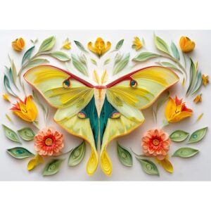 Blue Moth Puzzles for Adults 1000 Pieces, Jigsaw Puzzle 1000 Pieces | 1000 Piece Puzzle, Puzzles for Adults 1000 Pieces, Brain Teaser, Christmas Birthday Gifts for Women/Men