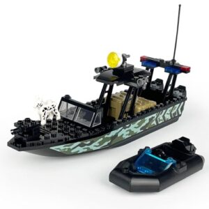 Boat Building Blocks Compatible with LEGO, Speed Boat Set