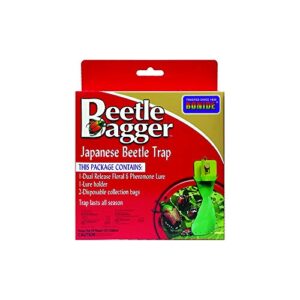 Bonide Beetle Bagger Japanese Beetle Trap Kit for Indoors and Outdoors, 2 Disposable Collection Bags Included