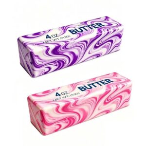Butter Squishy, Squishy Butter, Squeeze Toys, Realistic Butter Stick Soft Squeeze Toys (Butter-2PCS)