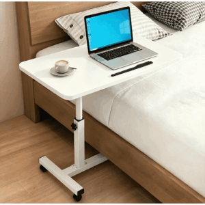 Capino Adjustable Standing Desk , Mobile Height Adjustable Rolling Sit Stand Desk with Lockable Wheels Portable Laptop Desk for Small Space Home Office Treadmill Workstation