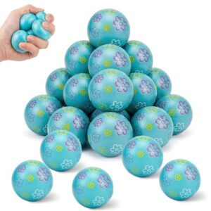 Capoda 24 Pieces Ocean Party Favors - Bulk 1.57 Inch Ocean Stress Balls, Squeeze Sensory Toys for Farm Animal Birthday Party Favors Goodie Bags Stuffers Office Anxiety Fidget Touch Gifts