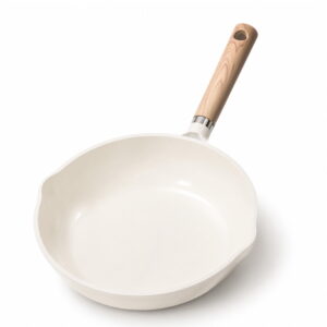 CAROTE 9.5" Non-Stick Ceramic Frying Pan, Granite Skillet Compatible for All Stoves, Easy to Clean, Dishwasher Safe, White