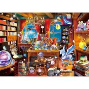 Chalzidar 1000 Piece Puzzles for Adults,Magic Laboratory Jigsaw Puzzle 1000 Pieces for Adults Seniors,Challenging Family Games Holiday Party Gifts -1:1 Poster Interlock Perfectly Letter on Back