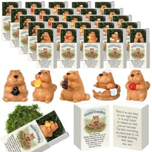 Cinnvoice 50 Set Halloween Small Gifts Bulk Party Favors, Groundhog
