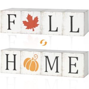COCHIE Vintage Fall Decorations Set for Home Office Tabletop Shelf Indoor
