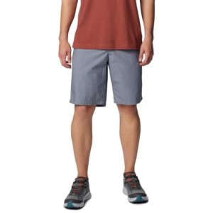 Columbia Mens Washed Out Hiking Short, Grey Ash, 46 x 8