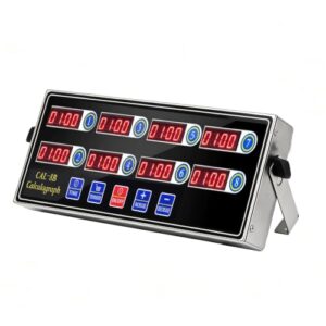Commercial 8‑Channel Digital Kitchen Timer, Professional Loud Alarm Cooking Reminder Timer for Restaurant, Food Service & Catering