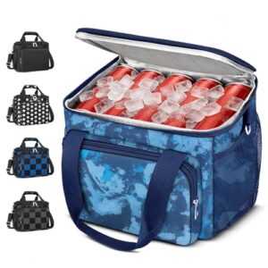Coobiiya Insulated Lunch Box for Men & Women, Leakproof Lunch Bag Cooler Bag with 4 Pockets,Heavy Duty Lunch Bags Men Cooler Bags for Camping, Travel, Work Kayaking & Beach