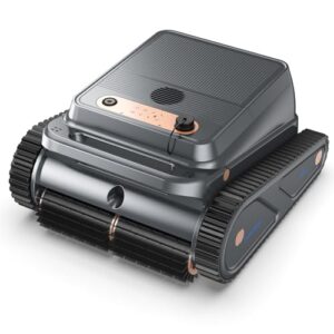 Cordless Robotic Pool Cleaner for Walls & Waterline, Automatically Climbs & Cleans, No Hand-Scrubbing, Auto-Docking, 150min Runtime Pool Vacuum Robot for Inground Pools up to 2600 Sq.ft