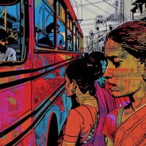 Cross & Glory | 1000 Piece India Puzzles for Adults | Bombay Bustle | 1000 Piece India Jigsaw Puzzle | Mumbai Street Pop Art & Red Bus | 2mm Thick Pieces | Gift for Travelers