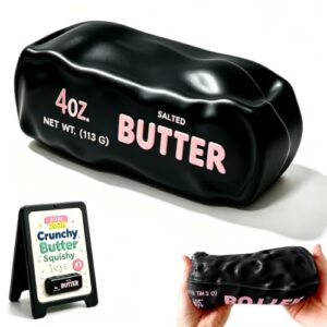Crunchy Butter Squishy, Slow Rising Squishy Toys ASMR Squishy Crunchy