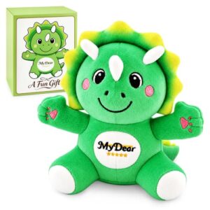 Cute Dinosaur Plush, Soft Stuffed Animal Gift for Kids, Teens & Dino Lovers