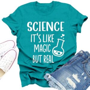 Dabon Womens Science Teacher Shirts I Teach My Favorite Scientists T-Shirt