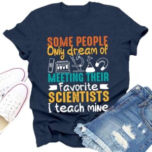 Dabon Womens Science Teacher Shirts I Teach My Favorite Scientists T-Shirt