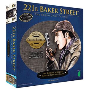 Deluxe 221B Baker Street Murder Mystery Detective Board Game, Ages 10+