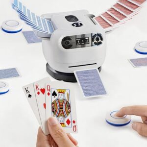 Divmceknyy Card Shuffler and Dealer - Family Game Night Cards Dealer for Faster and Party Fair Play, Easy Use for Senior Friendly, Fast Setup