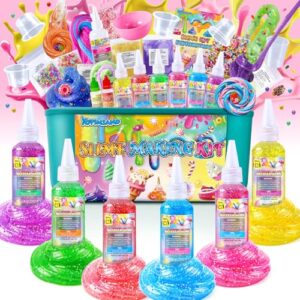 DIY Slime Kit for Girls, Galaxy Confetti Slime Making Kit for Girls