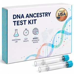 DNA Ancestry Test Kit, At-Home Ethnicity Estimation, 6000+ Geographic Regions, Heritage & Family History, Easy Cheek Swab, Ethnicity Reports