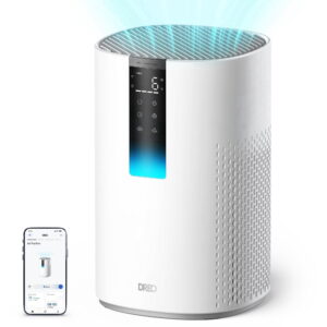 DREO Air Purifier for Large Room, 1726 ft²/2H Coverage Smart Purificador with HEPA Sleep Mode for Pet Hair, Smoke, Dust & Pollen, 3-in-1 Filtration, PM2.5 Display, 116 CFM, 18W Energy-Saving DC Motor