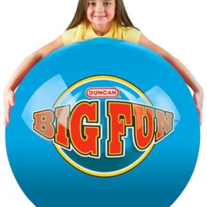 Duncan Toys Mega Bounce XL Inflatable Ball, 100 in Circumference, Blue/Red