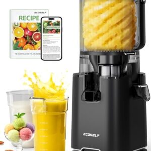 ECOSELF High Yield Masticating Extractor, Cold Press Juicer Machines, Easy to Clean