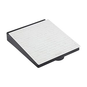 ECR4Kids MessageStor Dry-Erase Glass Board Memo Station, Pattern Collection, Desk Organization, White Brick