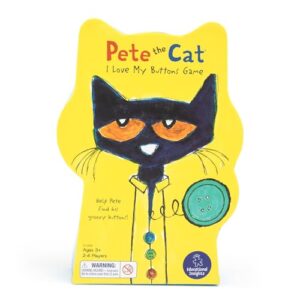 Educational Insights Pete The Cat I Love My Buttons Game - Shape Matching Games for Toddlers 3-5, Turn-Taking Kids Games, Toddler Fine Motor Skills Toys, Preschool Learning Activities