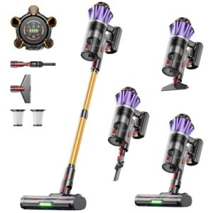 Envyenjoy Cordless Vacuum Cleaner, 650W 60Kpa 70Mins Cordless Stick Vacuum with Hurricane Mode, 1.8L Cup, Anti-Tangle Vacuum Cordless, Self-Standing Vacuum Cleaners for Home Pet Hair Carpets