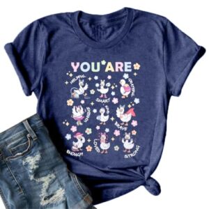 FAYALEQ Teacher Shirts Women Silly Goose Shirt You are Kind Tee Tops | Silly Goose Shirt Kind Tee Funny Silly Goose Graphic Back to School Tees Short Sleeve Casual Funny Top