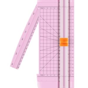Firbon A5 Paper Cutter, Small Straight Paper Trimmer with Side Ruler