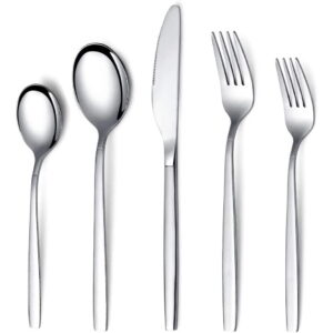 Flatware Set 20 Pieces Stainless Steel Silverware Service For 4
