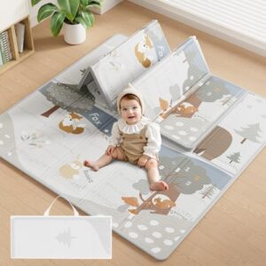Fodoss Baby Play Mat, 47x47inch Play Mat, 0.4 in Thick Waterproof Playmat