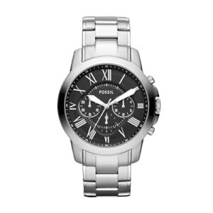 Fossil Men's Watch, Grant Quartz Stainless Steel Chronograph