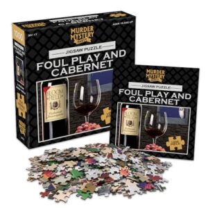Foul Play & Cabernet 1000-Pc Murder Mystery Jigsaw Puzzle Adults Ages 15+