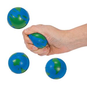 Fun Express Earth Stress Balls - 12 Pieces